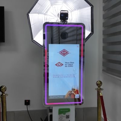Photobooth 32 pouces Blanc